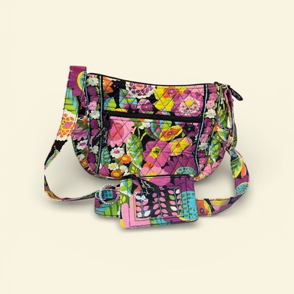 Vera Bradley Multicolor Floral Crossbody Bag & Wallet - Picture 1 of 6